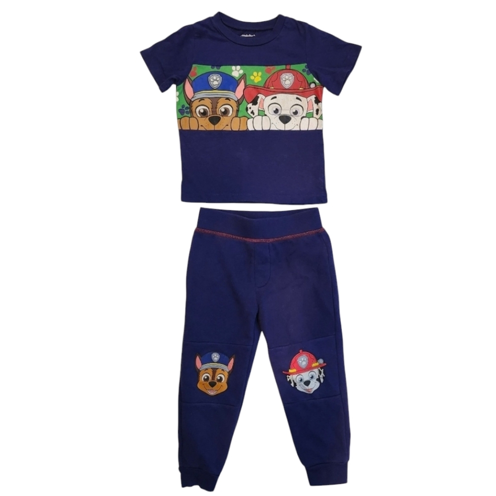 Paw Patrol Kids Blue Pajama Set - Picture 1 of 7